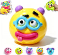 Dog Face Stress Ball Slow Rising Sensory Toy for Anxiety Relief Yellow