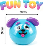 Dog Face Stress Ball Slow Rising Sensory Toy for Anxiety Relief Yellow