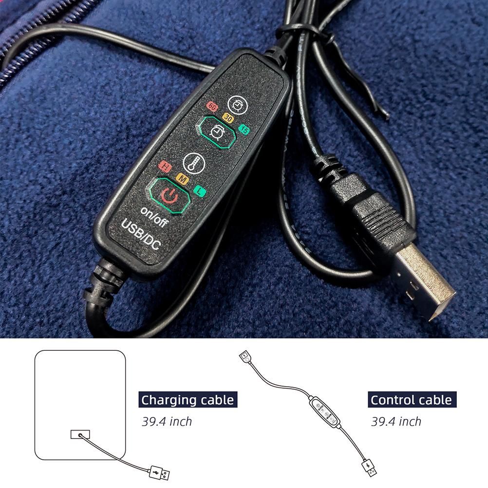 USB Electric Heated Car Blanket Foldable Knee Warmer for Travel Camping