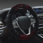 Super Soft Plush Car Steering Wheel Cover Faux Fur Winter Warm Black B
