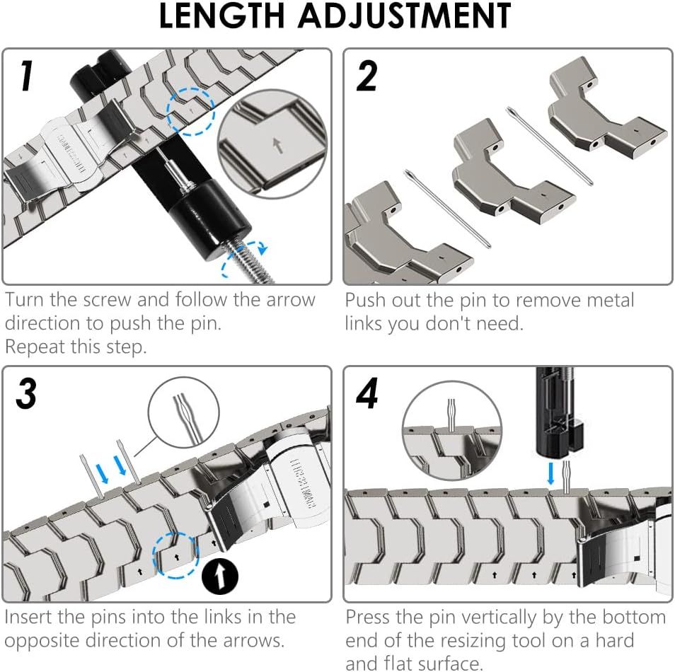 Stainless Steel Watch Band Compatible with Apple Watch Ultra Series Black, 42mm 44mm 45mm 49mm