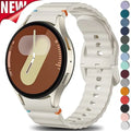No Gap Sport Silicone Watch Band Compatible with Samsung Galaxy Watch 7 FE 5 Pro 6 4 Classic Starlight SM7 NO, 40mm 44mm