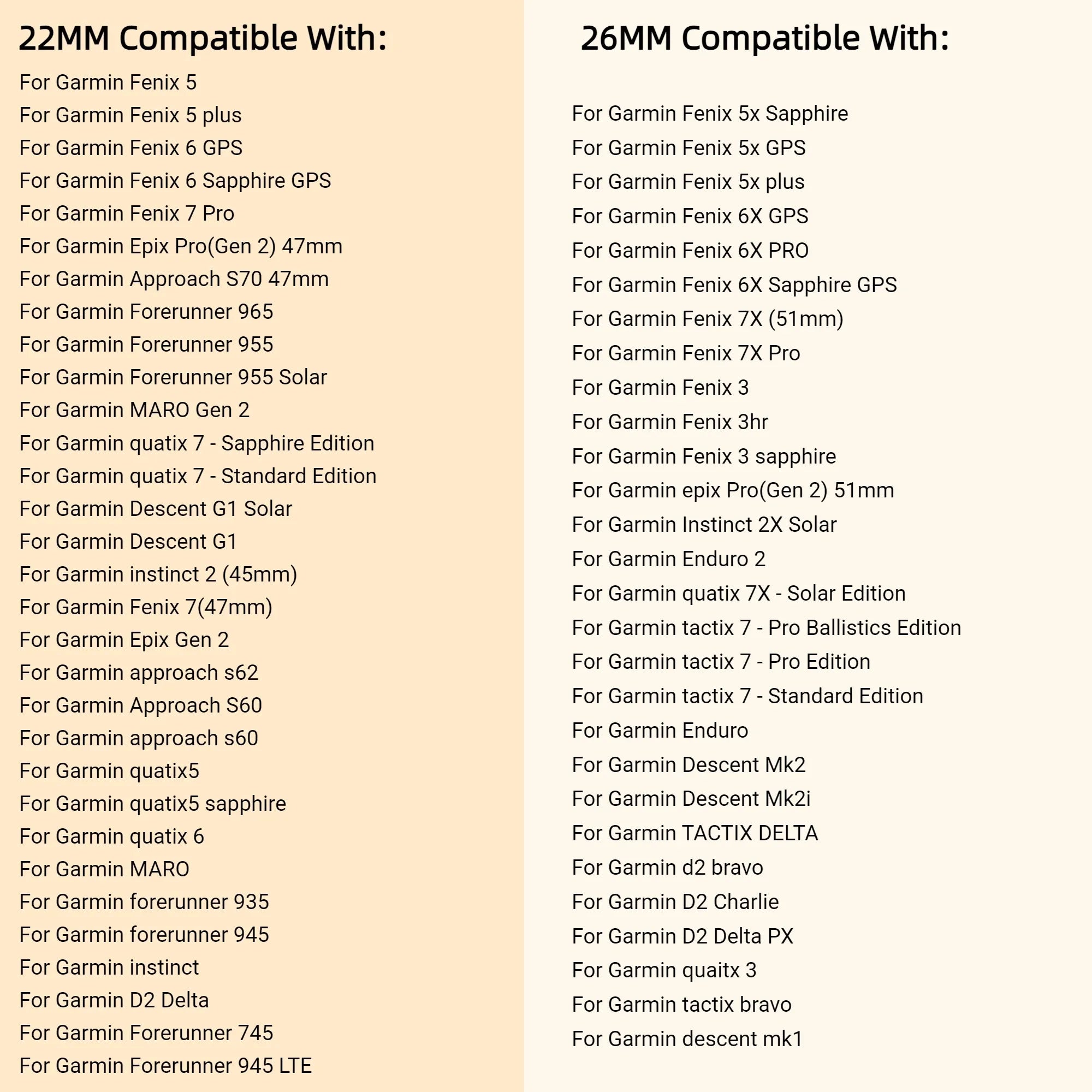 Nylon Watch Band Compatible with Garmin Fenix 7 7X 6X Pro Enduro Instinct Mk1 Epix Gen 2 A15,26mm