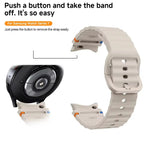 Silicone Watch Band Compatible with Samsung Galaxy Watch 4 Classic Midnight Blue, 42mm 46mm