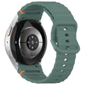 Silicone Watch Band Compatible with Samsung Galaxy Watch 6 Classic Olive Green, 42mm 46mm
