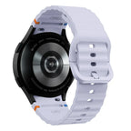 Silicone Watch Band Compatible with Samsung Galaxy Watch 4 Official Purple, 40mm 44mm