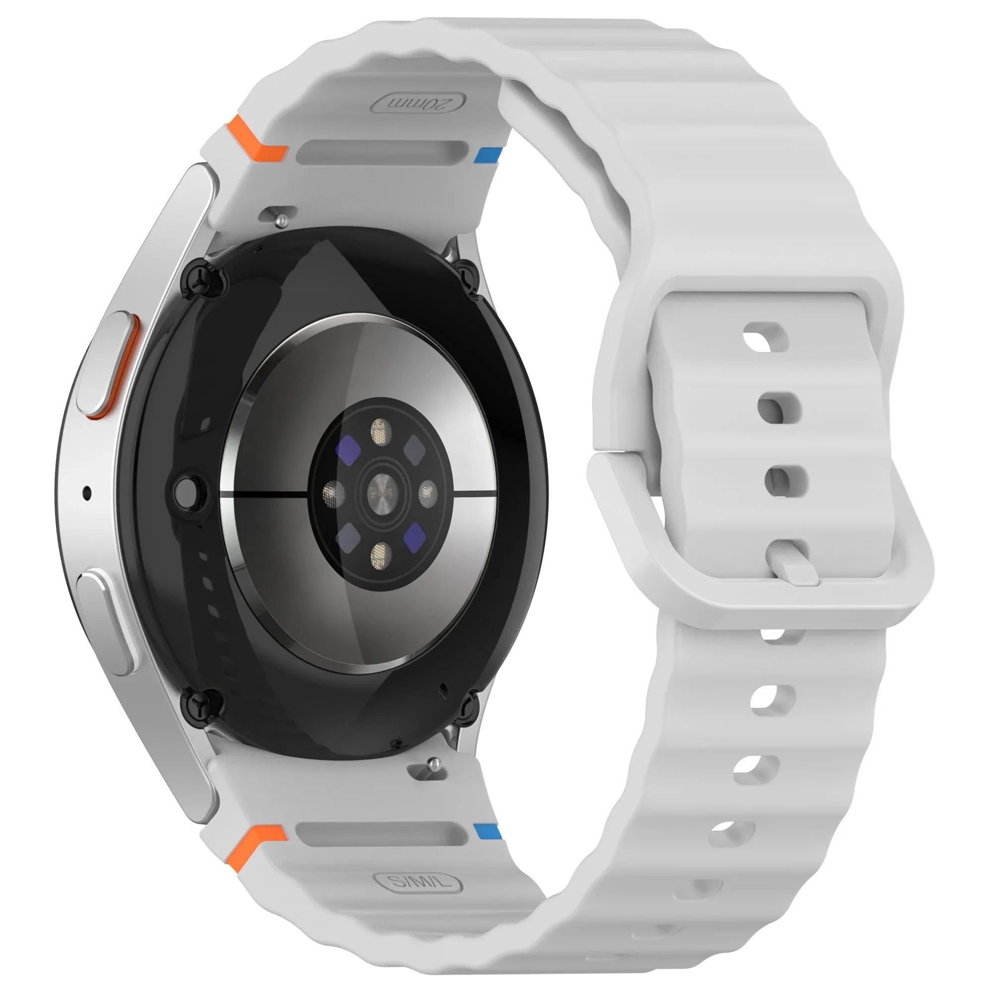 Silicone Watch Band Compatible with Samsung Galaxy Watch 5 Pro Gray, 45mm