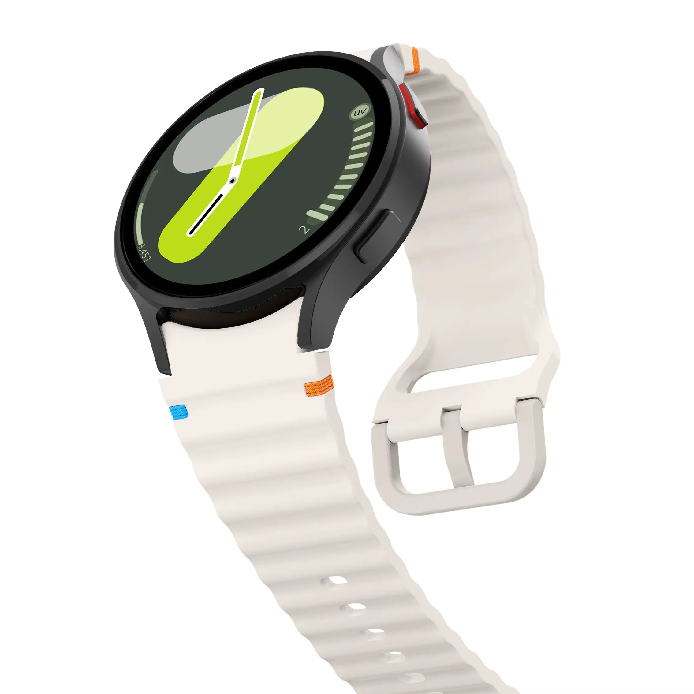 Silicone Watch Band Compatible with Samsung Galaxy Watch 6 Official Purple, 40mm 44mm