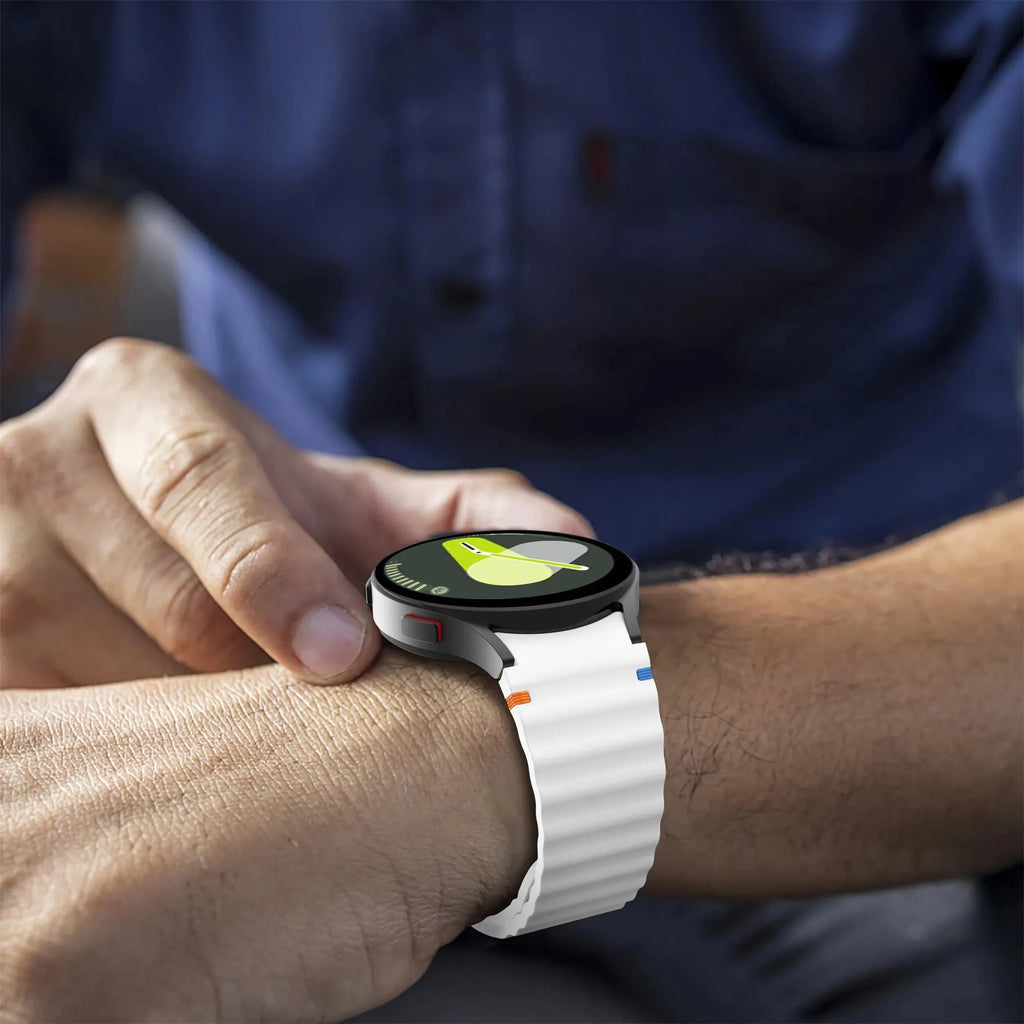 Silicone Watch Band Compatible with Samsung Galaxy Watch 7 Light Blue, 40mm 44mm