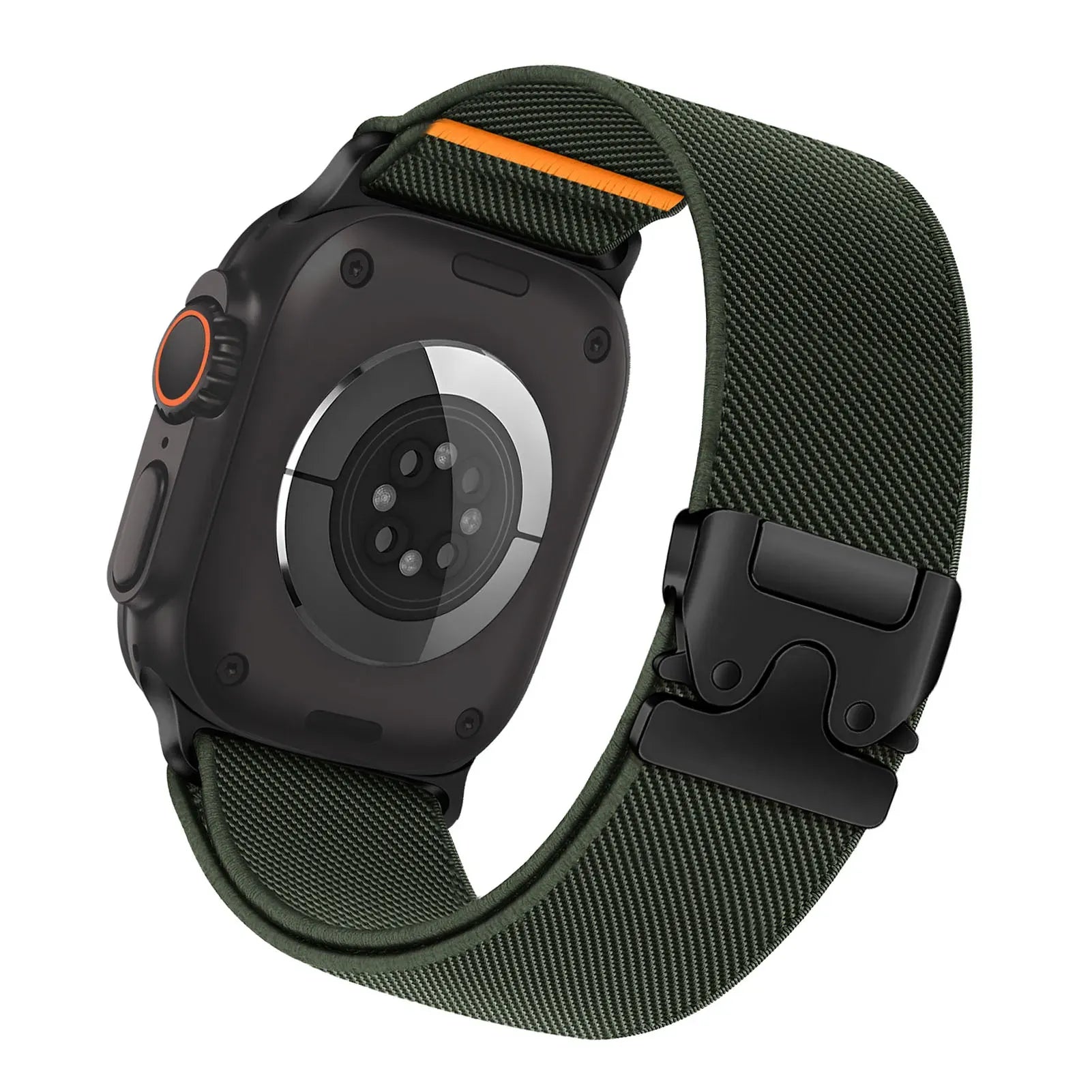 Paracord Watch Band Compatible with Apple Watch Ultra 2 Series 10 9 8 7 6 3 SE Army Green, 38mm 40mm 41mm Series 10 42mm