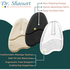 3 Pairs Gel Metatarsal Pads for Flip Flops, Washable Ball of Foot Cushions for Thong Sandals