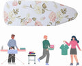 Ironing Board Cover Replacement, Padded Cotton Scorch Resistant Laundry Cover, Peony 43 x 16 In
