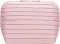 Travel Makeup Bag, Foldable Waterproof Toiletry Organizer for Skincare Cosmetics, Pink 7.8 In