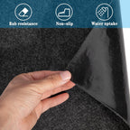 Boat Trailer Bunk Carpet Roll, Felt Marine Padding with Anti Slip PE Backing, Black 20 Ft x 8 In