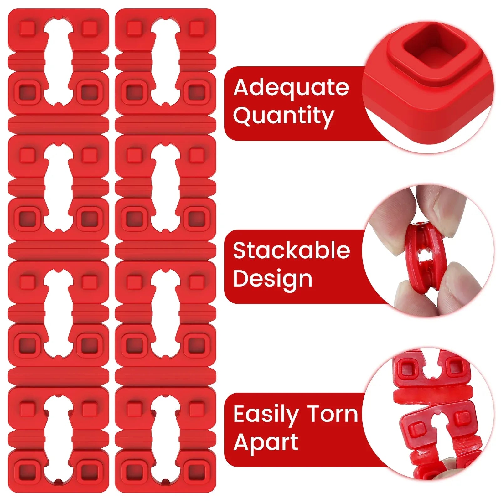 148 Pcs Electrical Outlet Box Spacers, Stackable Plastic Flush Mount Shims for Receptacles