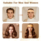 2 Pack Silicone Wig Grip Bands, No Slip Double Sided Elastic Wig Headbands, Skin Color Medium
