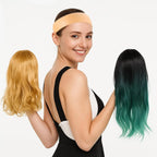 2 Pack Silicone Wig Grip Bands, No Slip Double Sided Elastic Wig Headbands, Skin Color Medium