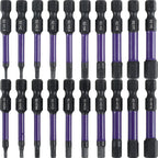 20 Pcs Impact Hex Drill Bit Set, S2 Steel Magnetic SAE Metric Bits for Drivers, 1/4 Inch Shank