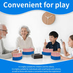 4 Pcs Playing Card Holders, Curved Non Slip Hands Free Card Racks for Kids Seniors, Navy Blue