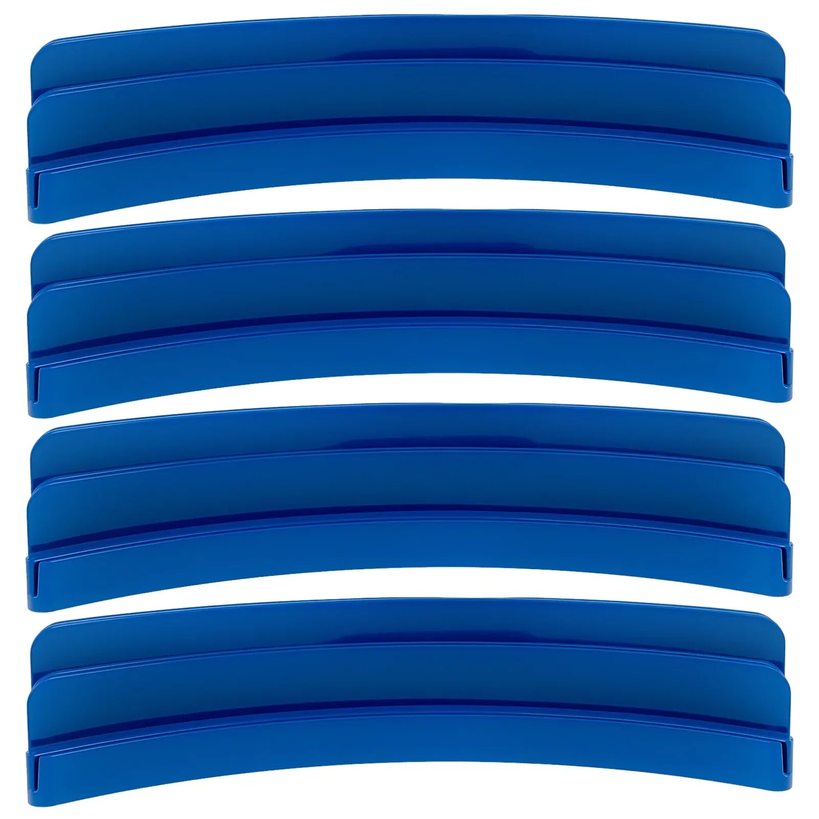 4 Pcs Playing Card Holders, Curved Non Slip Hands Free Card Racks for Kids Seniors, Navy Blue