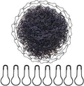 1000 Pcs Metal Gourd Safety Pins, 0.8 Inch Clothing Craft Tailor DIY Accessory Pins, Black