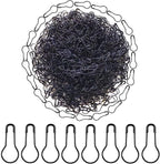 1000 Pcs Metal Gourd Safety Pins, 0.8 Inch Clothing Craft Tailor DIY Accessory Pins, Black