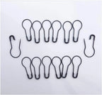 1000 Pcs Metal Gourd Safety Pins, 0.8 Inch Clothing Craft Tailor DIY Accessory Pins, Black
