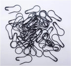 1000 Pcs Metal Gourd Safety Pins, 0.8 Inch Clothing Craft Tailor DIY Accessory Pins, Black