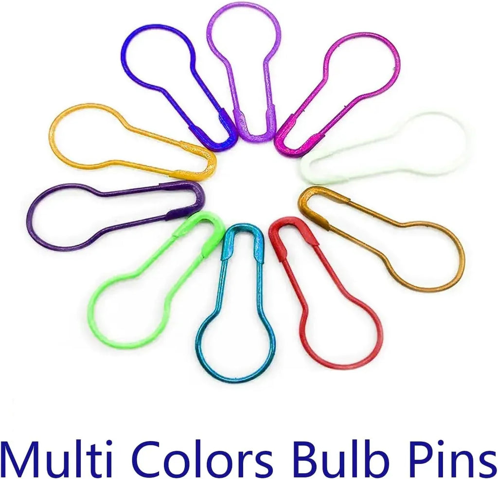 1000 Pcs Metal Gourd Safety Pins, 0.8 Inch Clothing Craft Tailor DIY Accessory Pins, Multicolor