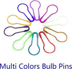 1000 Pcs Metal Gourd Safety Pins, 0.8 Inch Clothing Craft Tailor DIY Accessory Pins, Multicolor