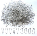 1000 Pcs Metal Gourd Safety Pins, 0.8 Inch Clothing Craft Tailor DIY Accessory Pins, Silver