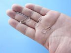 1000 Pcs Metal Gourd Safety Pins, 0.8 Inch Clothing Craft Tailor DIY Accessory Pins, Silver