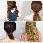 100 Pcs Hair Ties for Thick Hair, Seamless Nylon Elastic Ponytail Holders for Women Girls, Black