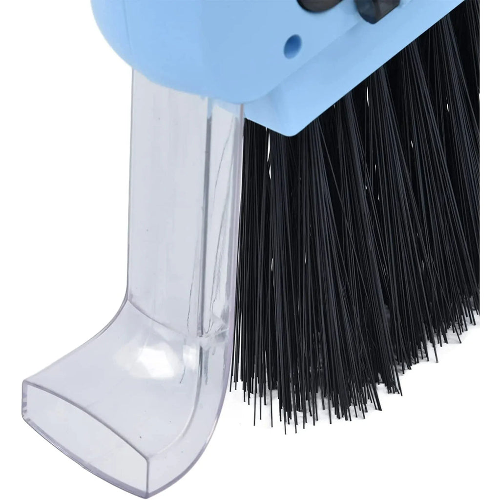 2 In 1 Cordless Vacuum Broom Cleaner, USB Rechargeable Quiet Sweeper for Home Office, Blue