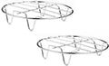 2 Pcs Stainless Steel Steaming Rack Set, Round Trivet Cooling Stand for Pot Pressure Cooker, 5.9 Inch