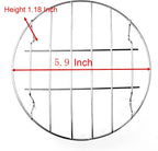 2 Pcs Stainless Steel Steaming Rack Set, Round Trivet Cooling Stand for Pot Pressure Cooker, 5.9 Inch