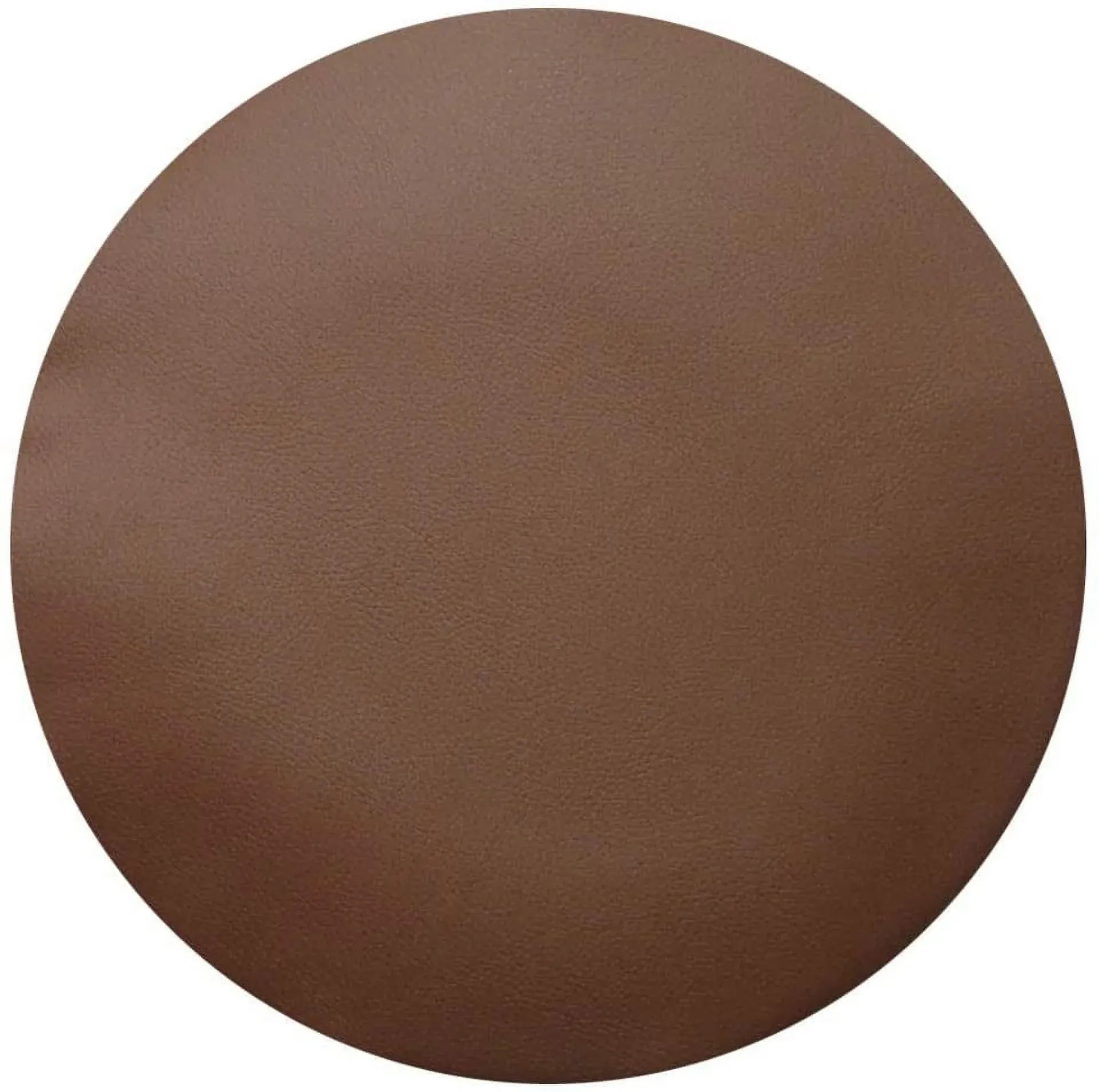 2 Pack Round Bar Stool Covers, Waterproof PU Leather Anti Slip Seat Slipcovers, 16 Inch Brown