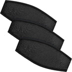 3 Pack Neoprene Diving Mask Strap Covers, Hair Protector Wraps for Snorkeling, Black 7.5 x 3.5 In