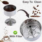 200 Count 3.5 Inch Percolator Coffee Filters, Unbleached Paper Disc Filters for Coffee Pots