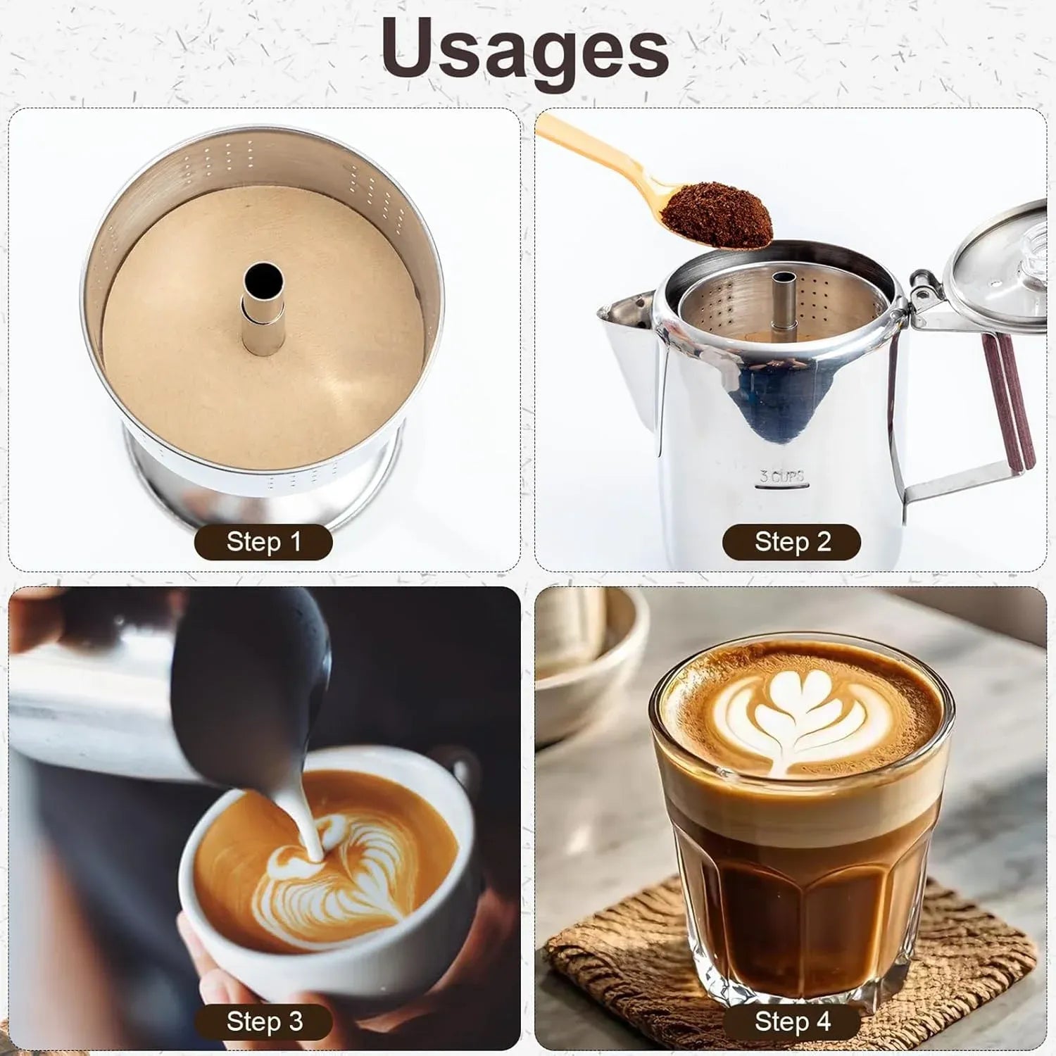 200 Count 3.5 Inch Percolator Coffee Filters, Unbleached Paper Disc Filters for Coffee Pots
