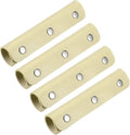 4 Pcs Handbag Handle Covers, PVC Leather Grip Protectors with Suede Lining for Tote Bags, Beige