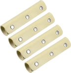 4 Pcs Handbag Handle Covers, PVC Leather Grip Protectors with Suede Lining for Tote Bags, Beige