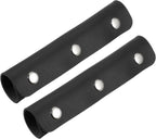 4 Pcs Handbag Handle Covers, PVC Leather Non Slip Grip Protectors with Buckles, Black