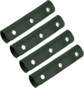 4 Pcs Handbag Handle Covers, PVC Leather Grip Protectors with Suede Lining, Dark Green