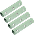 4 Pcs Handbag Handle Covers, PVC Leather Grip Protectors with Silver Buckles, Turquoise