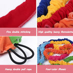 Cooperative Stretchy Band, Elastic Fleece Group Exercise Tug Band for 4 People, 118.11 In