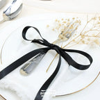 Double Face Satin Ribbon, Polyester Gift Wrapping Wedding Craft Ribbon, Black 1/2 In x 50 Yd