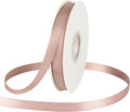 Double Face Satin Ribbon, Polyester Thin Craft Ribbon for Wedding Gift Wrap, Dusty Blue 1/2 In x 50 Yd