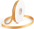 Double Face Satin Ribbon, Polyester Fabric Ribbon for Wedding Gift Wrapping, Dusty Blue 1/2 In x 50 Yd
