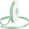 Double Faced Satin Ribbon, Polyester Thin Ribbon for Gift Wrapping, Dusty Blue 1/2 In x 50 Yd